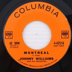 Johnny Williams - Montreal / Tuesday's Theme - 1962 45 rpm 7" Record 4-42516